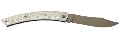 Le Thiers® par P. Cognet-Manche résine inclusion feuille d'argent.