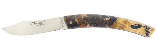 Couteau Le Thiers® par P. Cognet - manche en marronnier stabilisé.