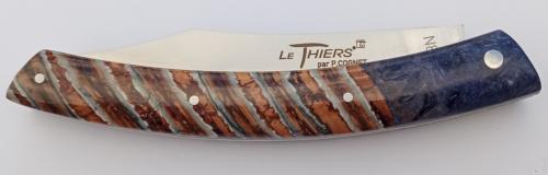 Le Thiers® par P. Cognet - Manche molaire de mammouth et érable stabilisé.